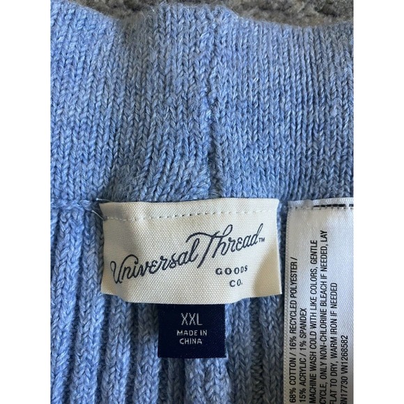 Women’s Universal Threads Knitted Drawstring Pants Size XXL Blue Q9 - Picture 6 of 8